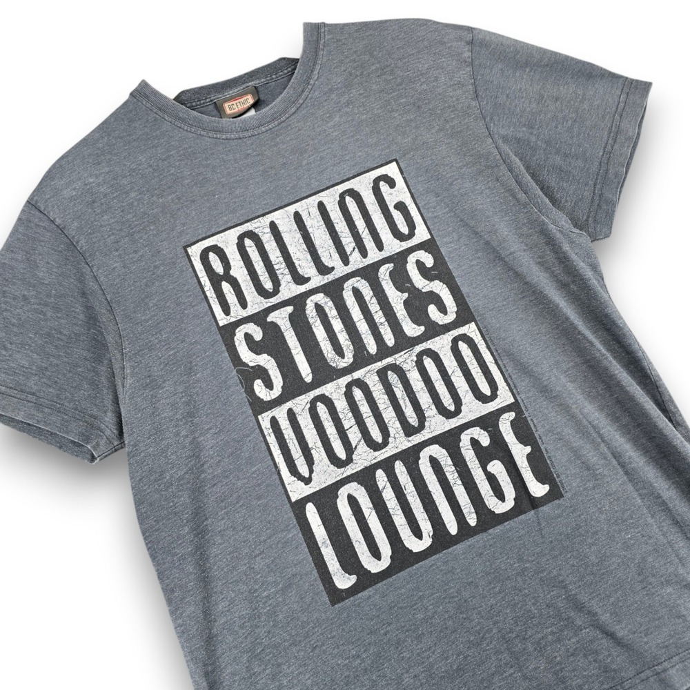 BC Ethic Rolling Stones Voodoo Lounge Shirt Mens XL Gray Vintage 2005 Cotton Tee